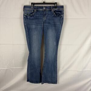 Apt. 9 Women’s Plus Size 14 Y2K Bootcut Jeans Butterfly Embroidered Pockets